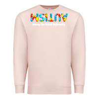 Pale Pink autism seeing the world differently Premium Sweatshirt - artisFamous
