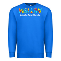 True Royal autism seeing the world differently Premium Sweatshirt - artisFamous