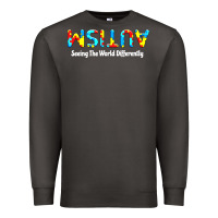 Smoke autism seeing the world differently Premium Sweatshirt - artisFamous
