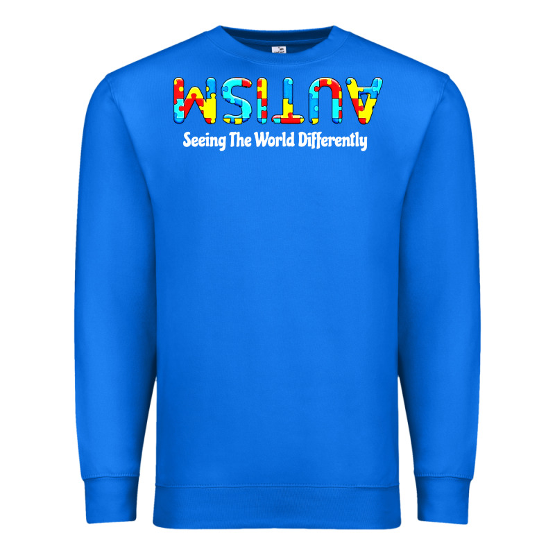 Autism Seeing The World Differently Premium Sweatshirt by artisFamous | Teevron