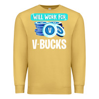 Antique Gold will work for v bucks youth gamer Premium Sweatshirt - artisFamous