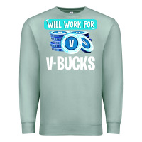 Seafoam will work for v bucks youth gamer Premium Sweatshirt - artisFamous