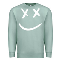 Seafoam x eyed smiley face x eyes smiling Premium Sweatshirt - artisFamous