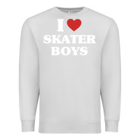 Dove Grey i love skater boys Premium Sweatshirt - artisFamous