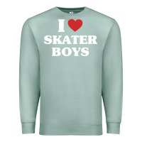 Seafoam i love skater boys Premium Sweatshirt - artisFamous