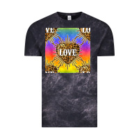 Cloud Black Pride lgbtq leopard love heart seamless pattern Vintage Tee - BundleAndBundleShop