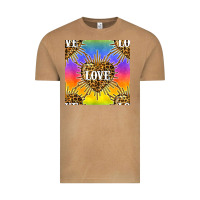 Vintage Camel Pride lgbtq leopard love heart seamless pattern Vintage Tee - BundleAndBundleShop