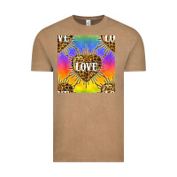 Vintage Coffee Pride lgbtq leopard love heart seamless pattern Vintage Tee - BundleAndBundleShop