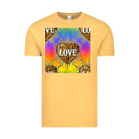 Vintage Mustard Pride lgbtq leopard love heart seamless pattern Vintage Tee - BundleAndBundleShop