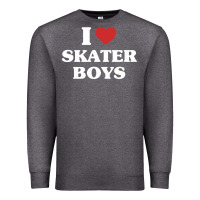 Charcoal Heather i love skater boys Premium Sweatshirt - artisFamous