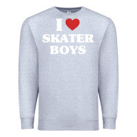 Heather Grey i love skater boys Premium Sweatshirt - artisFamous