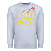 Heather Grey hot ones Premium Sweatshirt - artisFamous