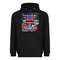 Black bull skull america Heavyweight Hoodie - JahusDesignShop