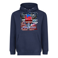 Navy bull skull america Heavyweight Hoodie - JahusDesignShop
