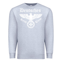 Heather Grey deutsches reich Premium Sweatshirt - artisFamous