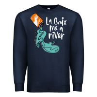 Navy la croix drink Premium Sweatshirt - artisFamous