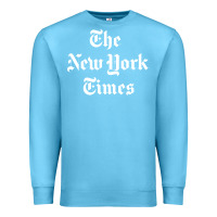 Ocean Blue new york times Premium Sweatshirt - artisFamous