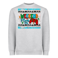 Heather Grey weekend plans Heavyweight Sweatshirt - JahusDesignShop