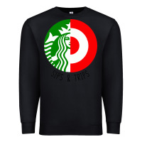Black sips and  trips Premium Sweatshirt - artisFamous