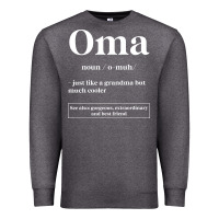 Charcoal Heather Oma Definition - Mother's Day Gift Premium Sweatshirt - artisFamous