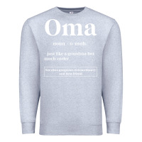 Heather Grey Oma Definition - Mother's Day Gift Premium Sweatshirt - artisFamous