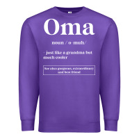 Purple Oma Definition - Mother's Day Gift Premium Sweatshirt - artisFamous