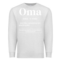 Oatmeal Heather Oma Definition - Mother's Day Gift Premium Sweatshirt - artisFamous