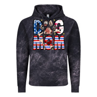 Cloud Black American Dog Mom Vintage Hoodie - CowhideDigitalArt
