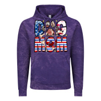Cloud Purple American Dog Mom Vintage Hoodie - CowhideDigitalArt