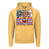 Vintage Mustard American Dog Mom Vintage Hoodie - CowhideDigitalArt