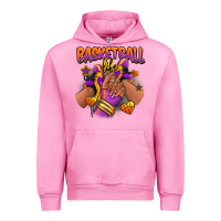 Fuchsia Pink Basketball life afro girl sneakers Urban Hoodie - RanaPortraitStore