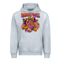 Heather Grey Basketball life afro girl sneakers Urban Hoodie - RanaPortraitStore