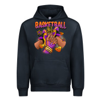 Navy Basketball life afro girl sneakers Urban Hoodie - RanaPortraitStore