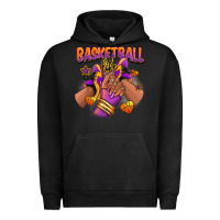 Pigment Black Basketball life afro girl sneakers Urban Hoodie - RanaPortraitStore