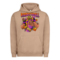 Pigment Burro Basketball life afro girl sneakers Urban Hoodie - RanaPortraitStore