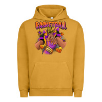 Pigment Peanut Butter Basketball life afro girl sneakers Urban Hoodie - RanaPortraitStore