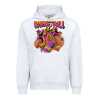 White Basketball life afro girl sneakers Urban Hoodie - RanaPortraitStore