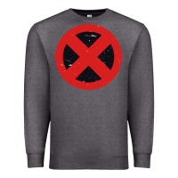 Charcoal Heather xmen symbol Premium Sweatshirt - artisFamous