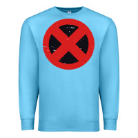 Ocean Blue xmen symbol Premium Sweatshirt - artisFamous
