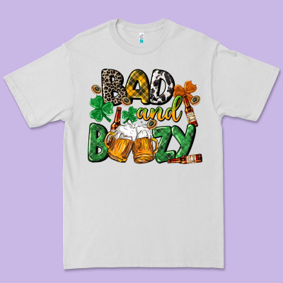 Bad And Boozy St. Patrick's Day Premium Tee Designed By Cowgirlartshop