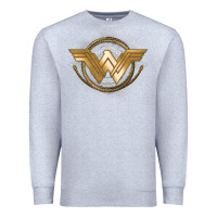 Heather Grey won.der woman movie gol.den las.so lo  t shirt Premium Sweatshirt - artisFamous