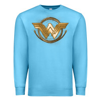 Ocean Blue won.der woman movie gol.den las.so lo  t shirt Premium Sweatshirt - artisFamous