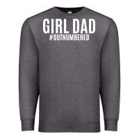 Charcoal Heather Girl Dad Premium Sweatshirt - artisFamous