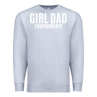 Heather Grey Girl Dad Premium Sweatshirt - artisFamous