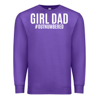 Purple Girl Dad Premium Sweatshirt - artisFamous