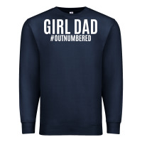 Navy Girl Dad Premium Sweatshirt - artisFamous