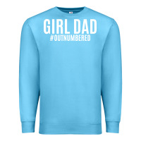 Ocean Blue Girl Dad Premium Sweatshirt - artisFamous