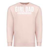 Pale Pink Girl Dad Premium Sweatshirt - artisFamous