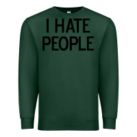 Sports Green i hate people Premium Sweatshirt - artisFamous