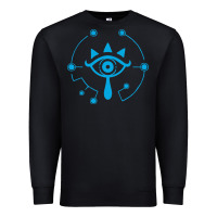 Black zel.da br.ea.th of the w.i.l.d she.i.k.ah eye lo. t shirt Premium Sweatshirt - artisFamous
